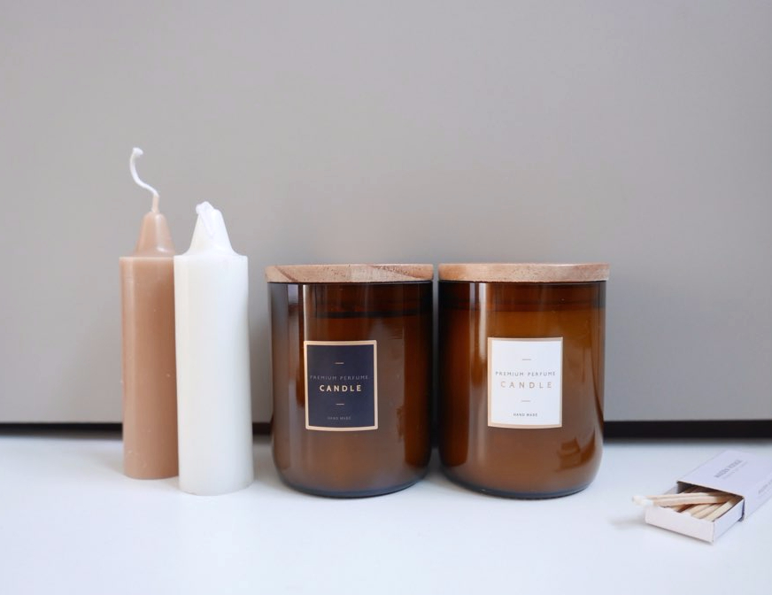 Natural Candle Candle Interior Herbs Recommended B