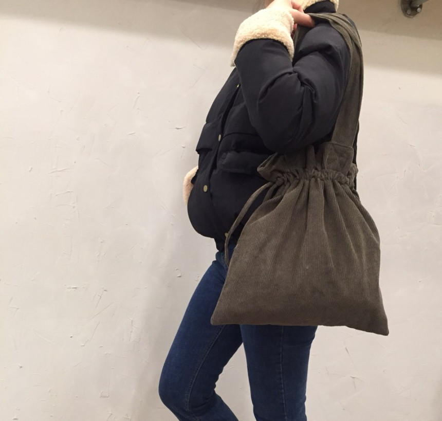 TOTE ECO SHOPPING TRAVEL corduroy corduroy shoulde