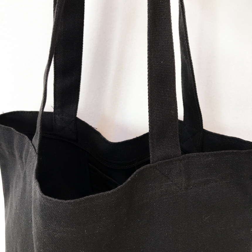 TOTE ECO SHOPPING TRAVEL SS Daily black eco bag op