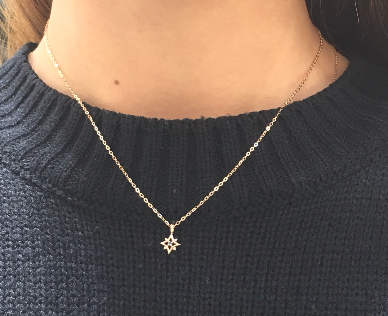 Lloyd Blue DIA Cross Necklace LNF17027D Christmas 