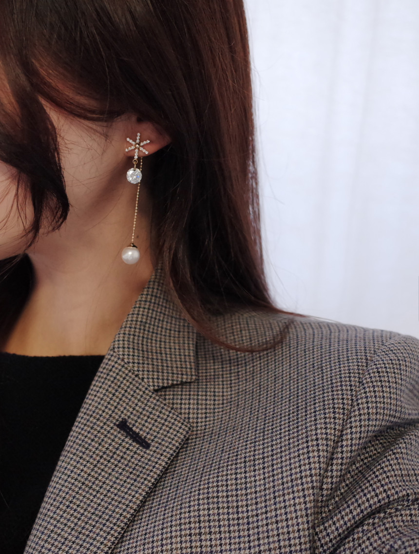XOXO Merry Christmas Pearl Earrings Stylish Chic U