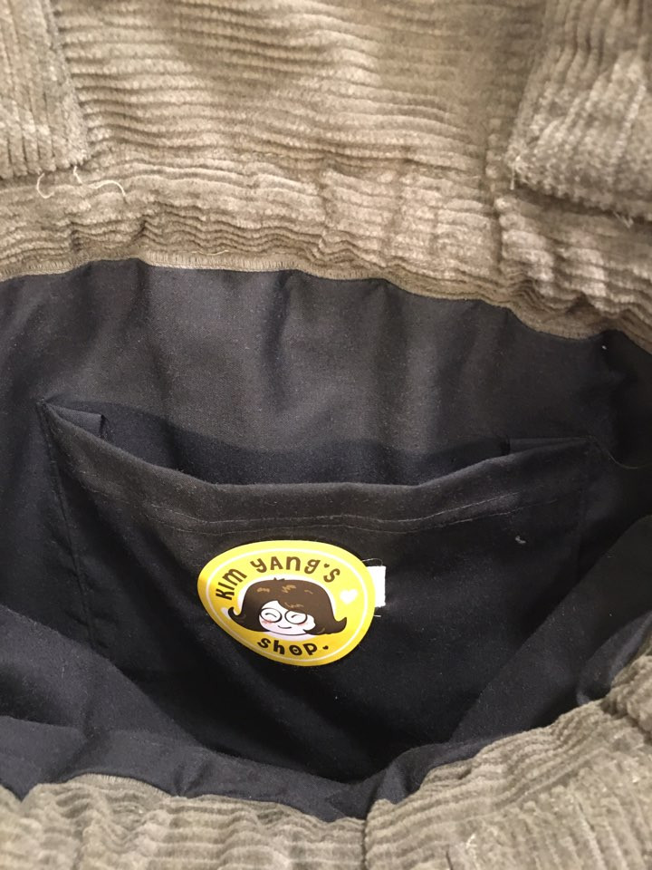 TOTE ECO SHOPPING TRAVEL corduroy corduroy shoulde