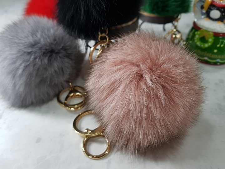 Foam foam fox fox woman bag mink decor