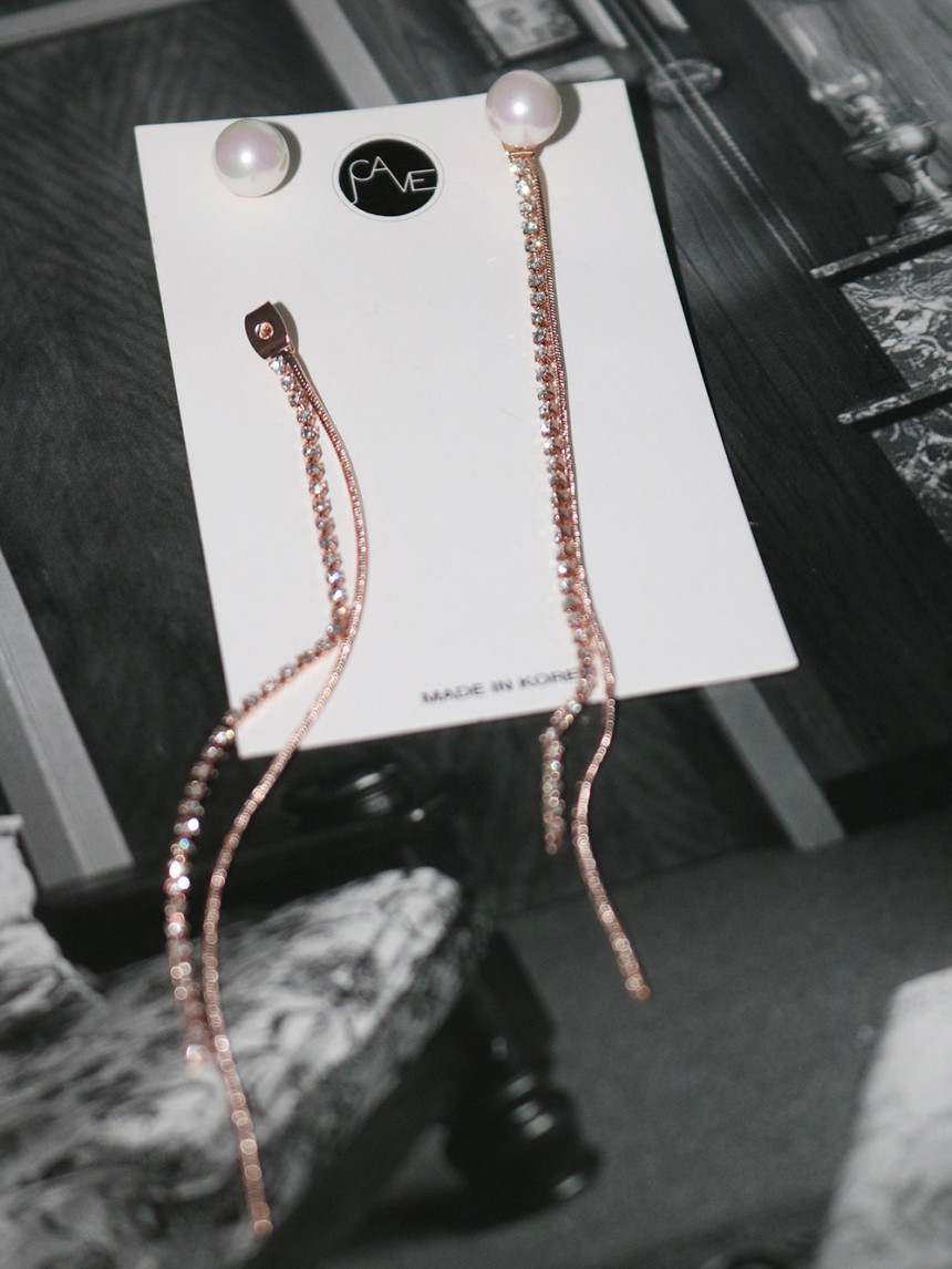 Bleu Pearl Two Way Cubic Long Drop Earring Jay Cav