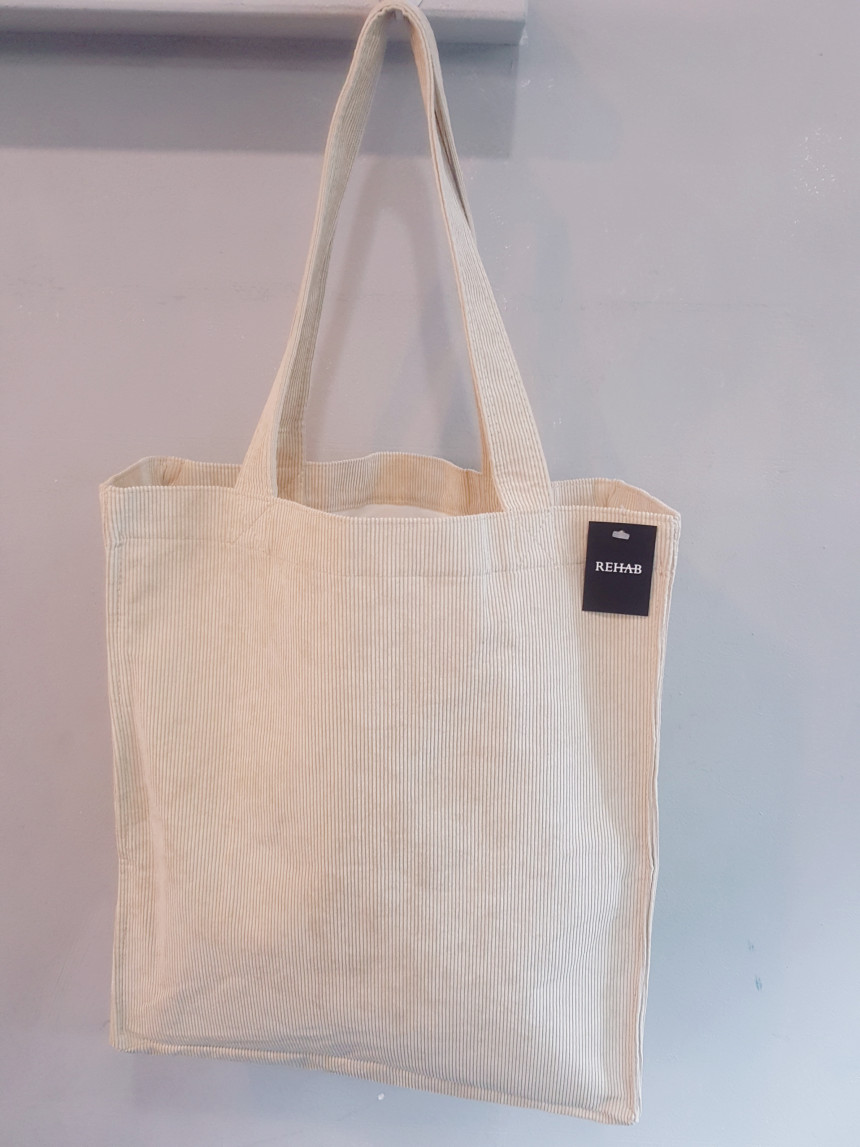 TOTE ECO SHOPPING TRAVEL Big Box Corduroy Eco Bag