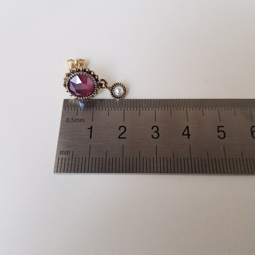 Dreaming Swall Pearl Antique Drop Earrings 4color 