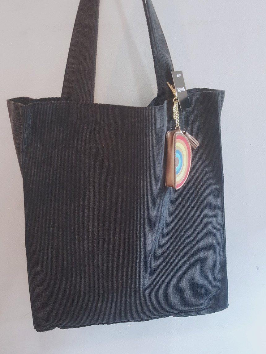 TOTE ECO SHOPPING TRAVEL Big Box Corduroy Eco Bag