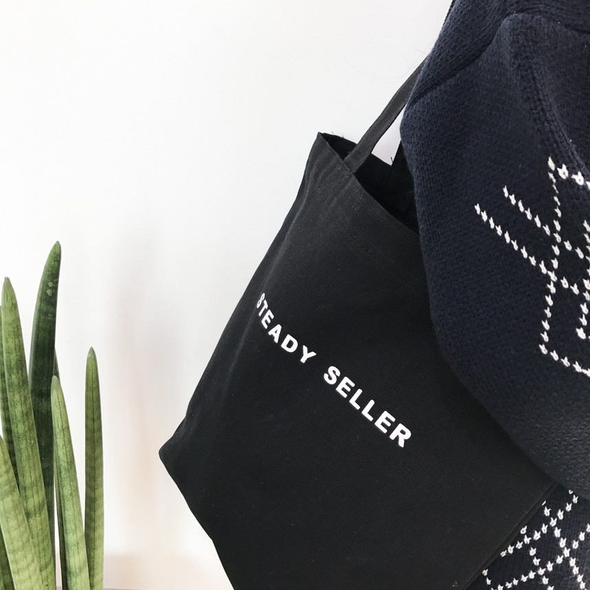 TOTE ECO SHOPPING TRAVEL SS Daily black eco bag op