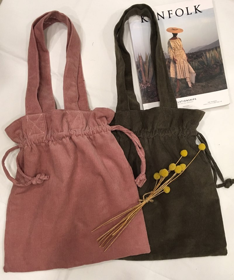 TOTE ECO SHOPPING TRAVEL corduroy corduroy shoulde