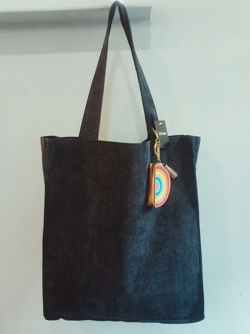 TOTE ECO SHOPPING TRAVEL Big Box Corduroy Eco Bag