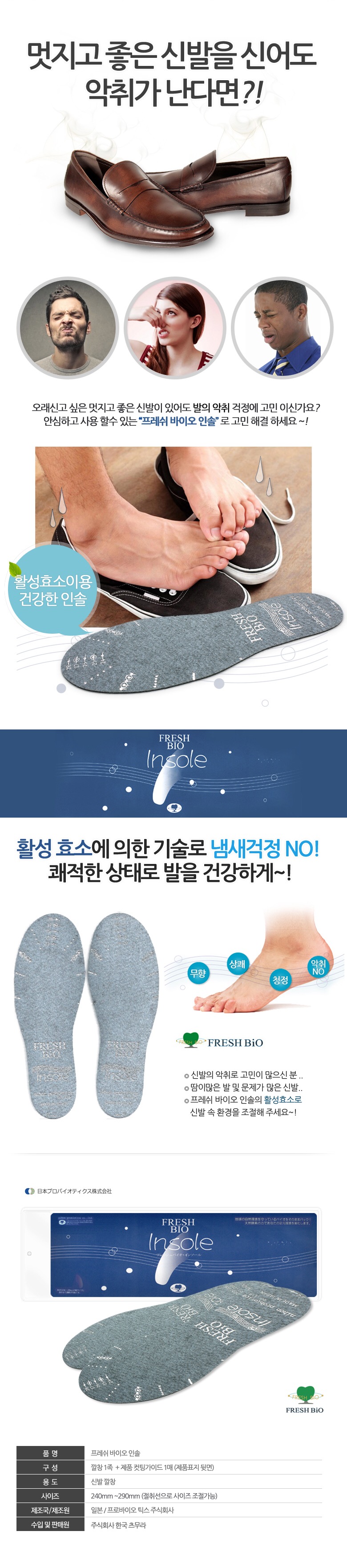 Insole, deodorizing insole, deodorizing insole, de