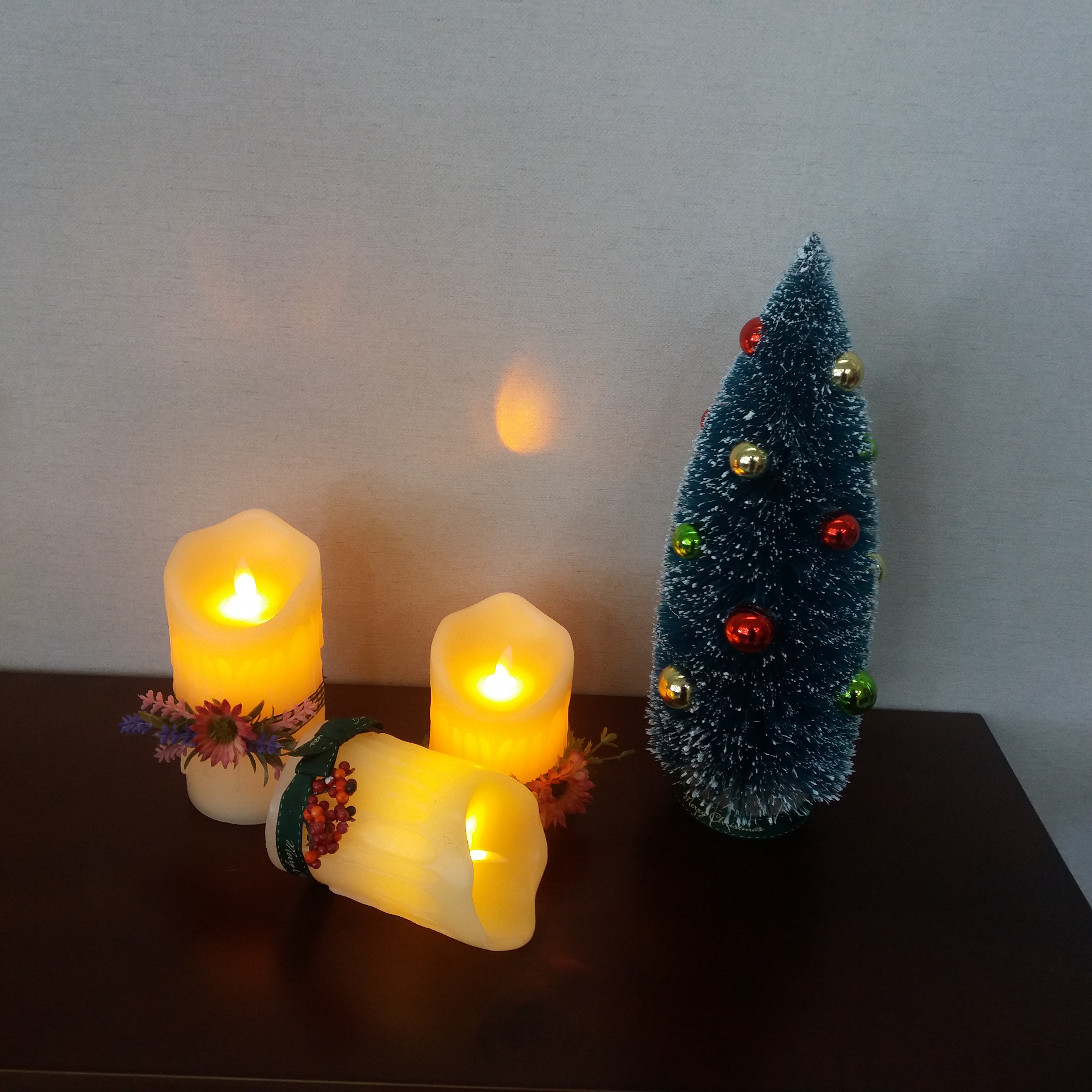 Battery LED Candle 3p Set Christmas Decoration Hom