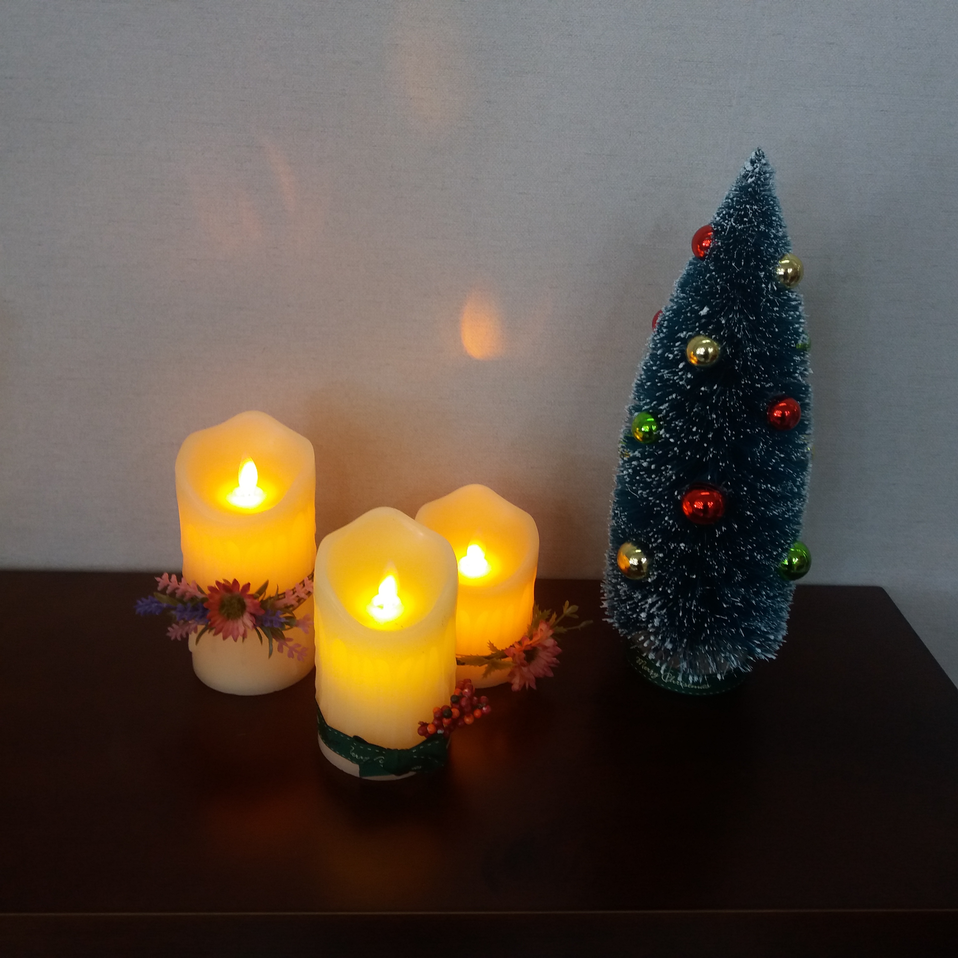 Battery LED Candle 3p Set Christmas Decoration Hom