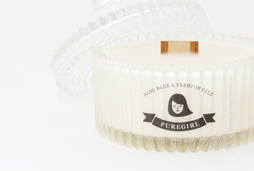 Merigold Round Soy Candle 9oz Lavender Herb Aroma 