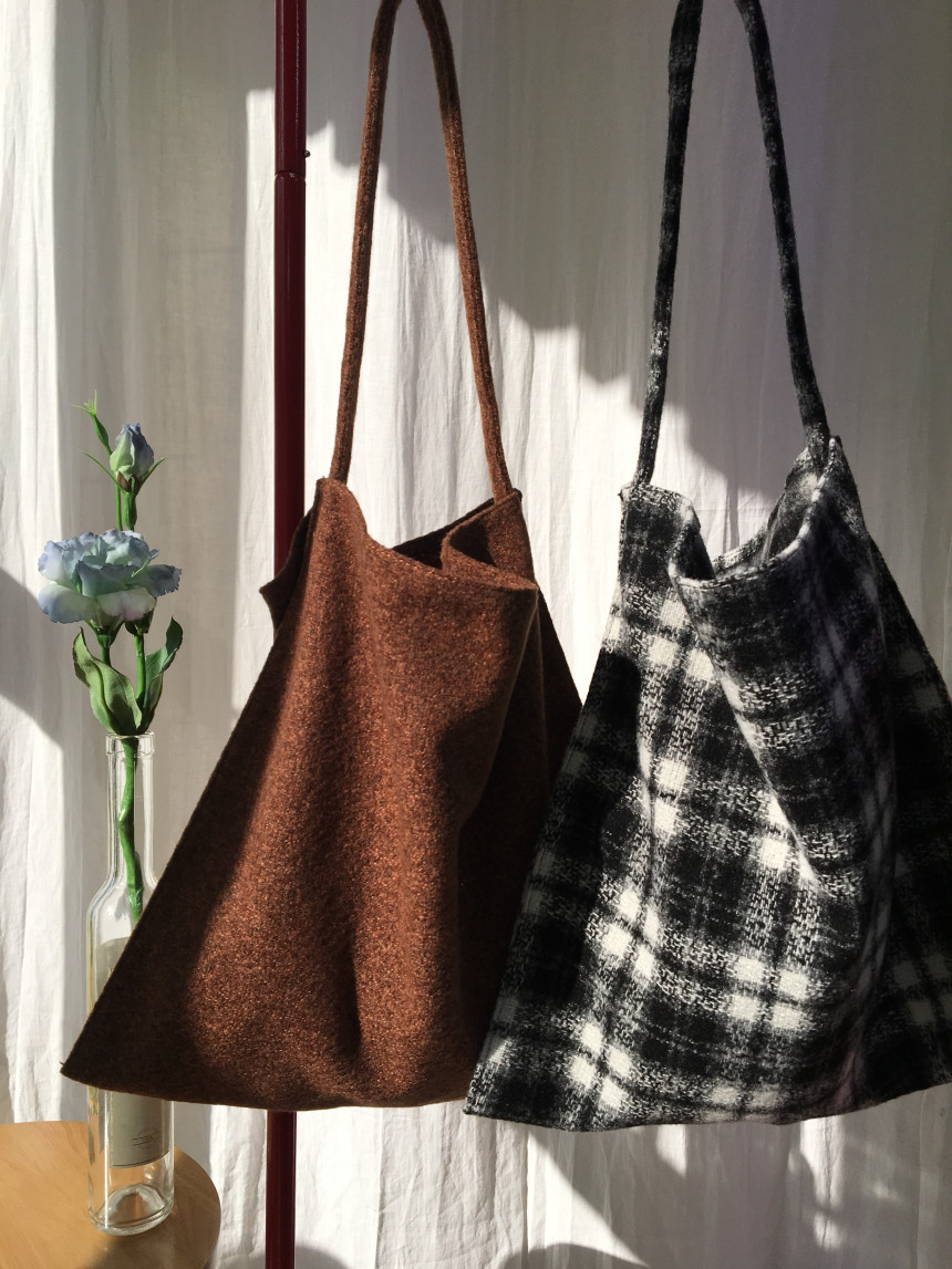 TOTE ECO SHOPPING TRAVEL Simple Wool Eco Bag Winte