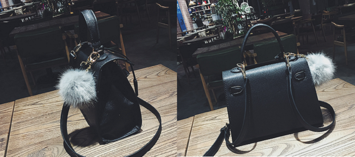 Foam foam fox fox woman bag mink decor