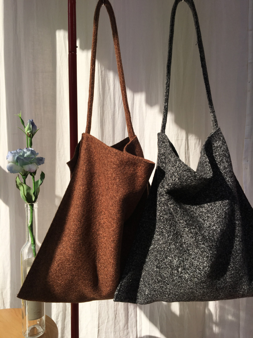 TOTE ECO SHOPPING TRAVEL Simple Wool Eco Bag Winte