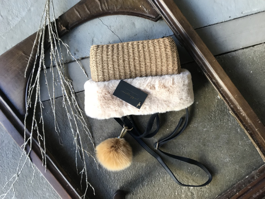 High Quality Cubic Mink Keyring 4COL Real Holder P