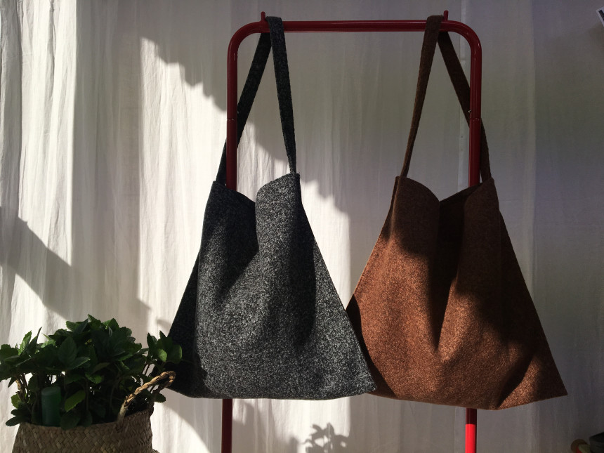 TOTE ECO SHOPPING TRAVEL Simple Wool Eco Bag Winte