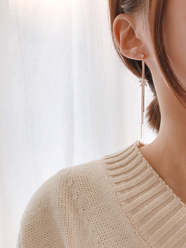 Flower Drop Earrings 925silver Snow Flower Earring