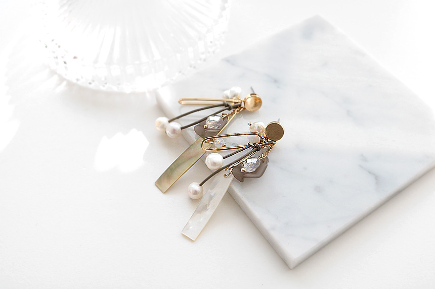 Pearl Freshwater Pearl Drop Earrings E475 Colorful