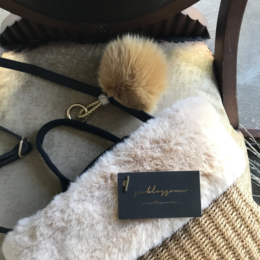 High Quality Cubic Mink Keyring 4COL Real Holder P