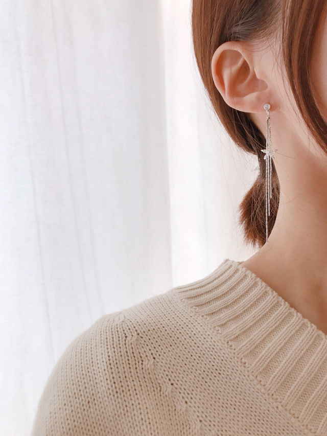 Flower Drop Earrings 925silver Snow Flower Earring
