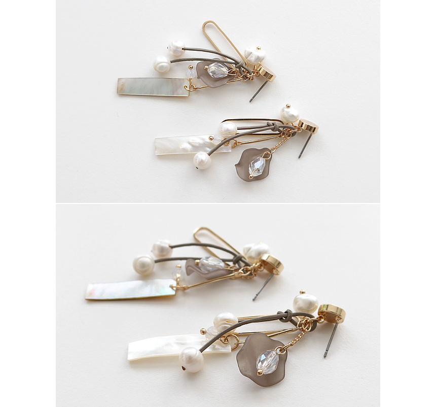 Pearl Freshwater Pearl Drop Earrings E475 Colorful