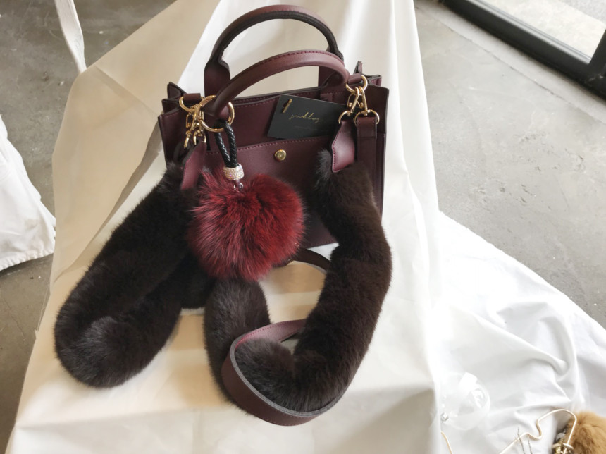 High Quality Cubic Mink Keyring 4COL Real Holder P