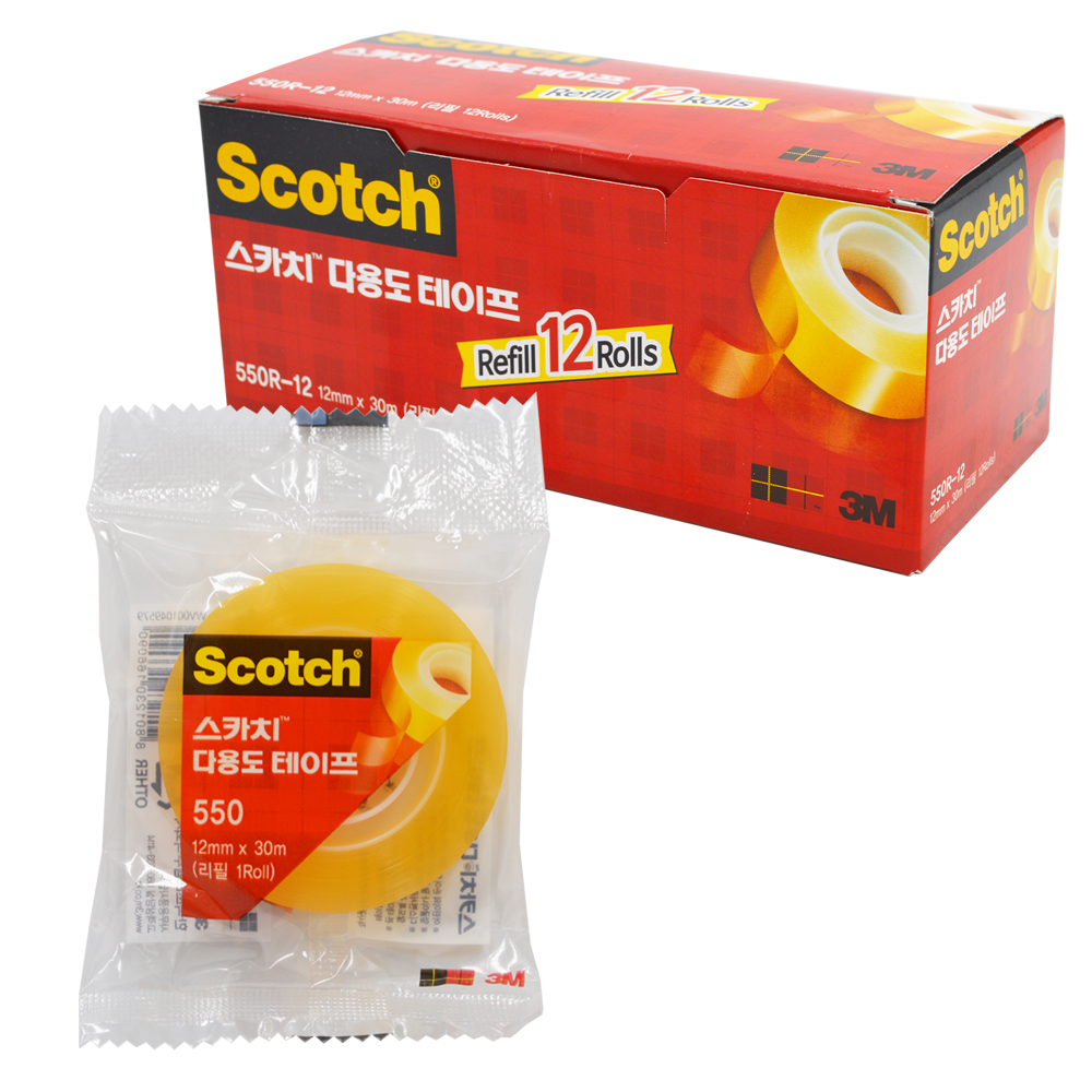 3M 스카치테이프 OPP 리필용테이프 커터기 12mm 18mm 30mm - 상세 이미지 2