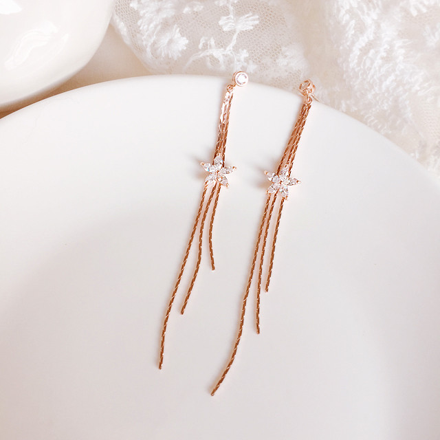 Flower Drop Earrings 925silver Snow Flower Earring