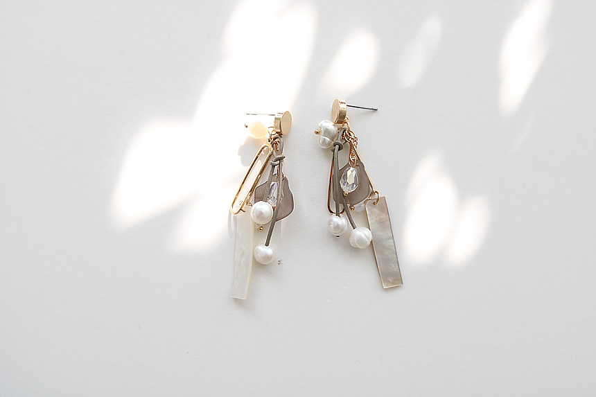 Pearl Freshwater Pearl Drop Earrings E475 Colorful