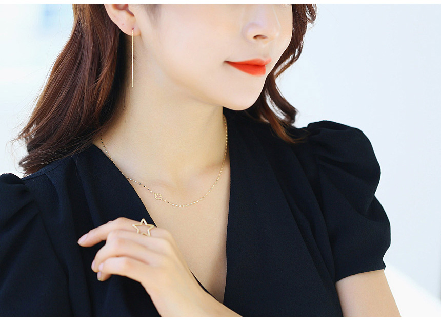 Christmas gift gold necklace women in their 20s 14
