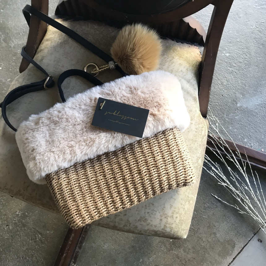 High Quality Cubic Mink Keyring 4COL Real Holder P