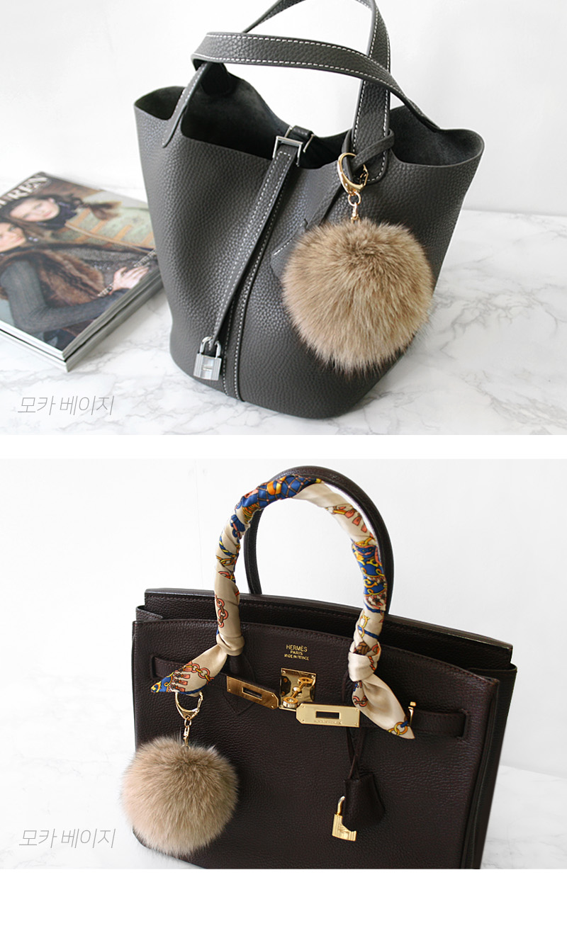 Fox Foam Pocket Ring 9 ~ 10cm Bag Charm