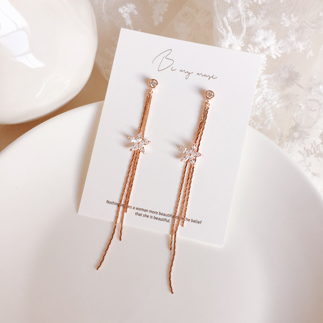 Flower Drop Earrings 925silver Snow Flower Earring