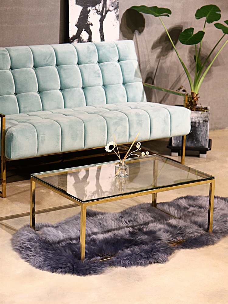 그레이스 강화유리 실버 골드 인테리어 거실 소파 테이블 CL178