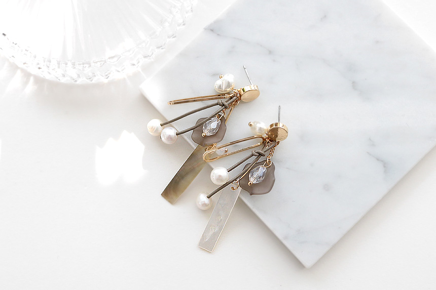 Pearl Freshwater Pearl Drop Earrings E475 Colorful