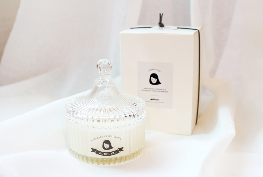 Merigold Round Soy Candle 9oz Lavender Herb Aroma 