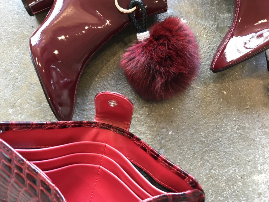 High Quality Cubic Mink Keyring 4COL Real Holder P