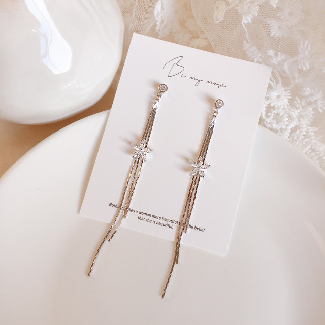 Flower Drop Earrings 925silver Snow Flower Earring