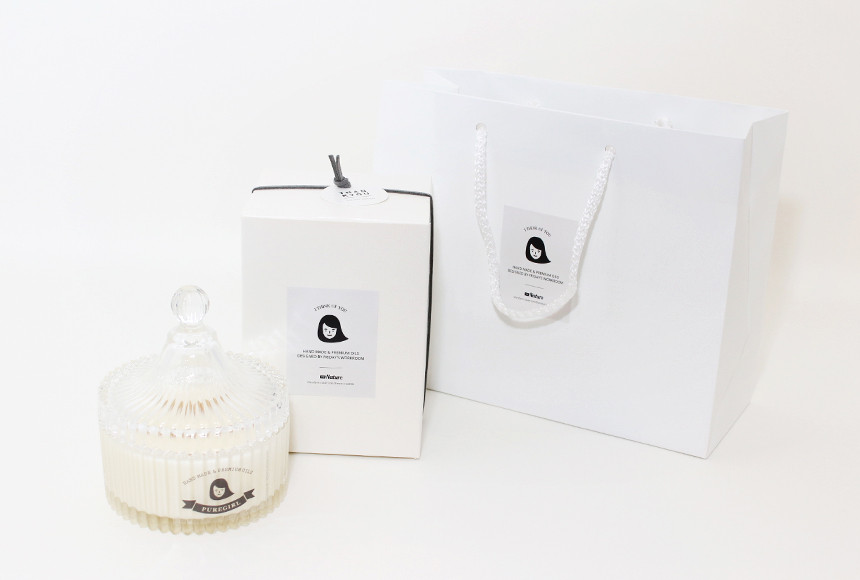 Merigold Round Soy Candle 9oz Lavender Herb Aroma 