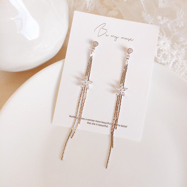 Flower Drop Earrings 925silver Snow Flower Earring