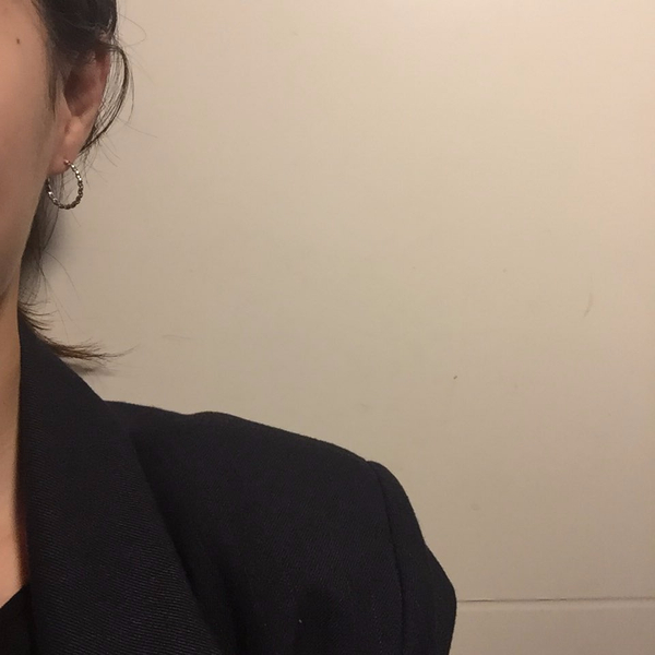 silver twist drop ring earrings 925 silver 925SILV