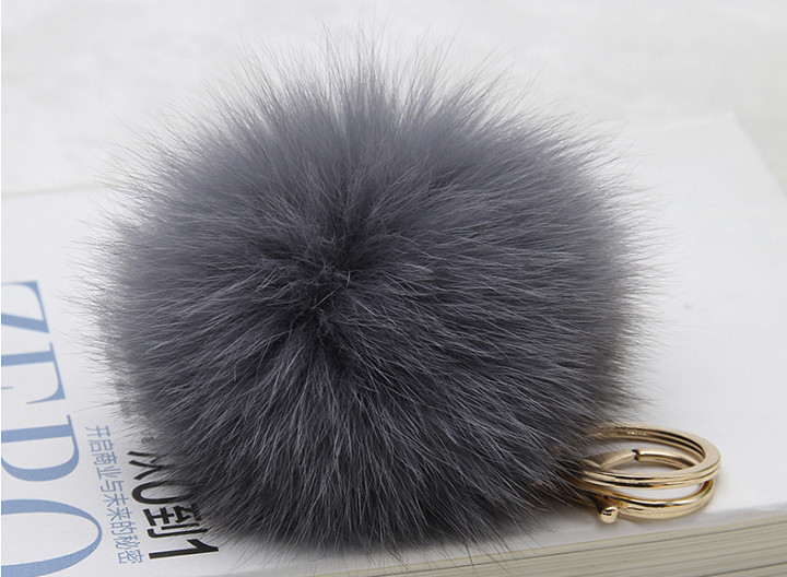 Foxper Foam Foam Keyring Bag Mink Drop Women