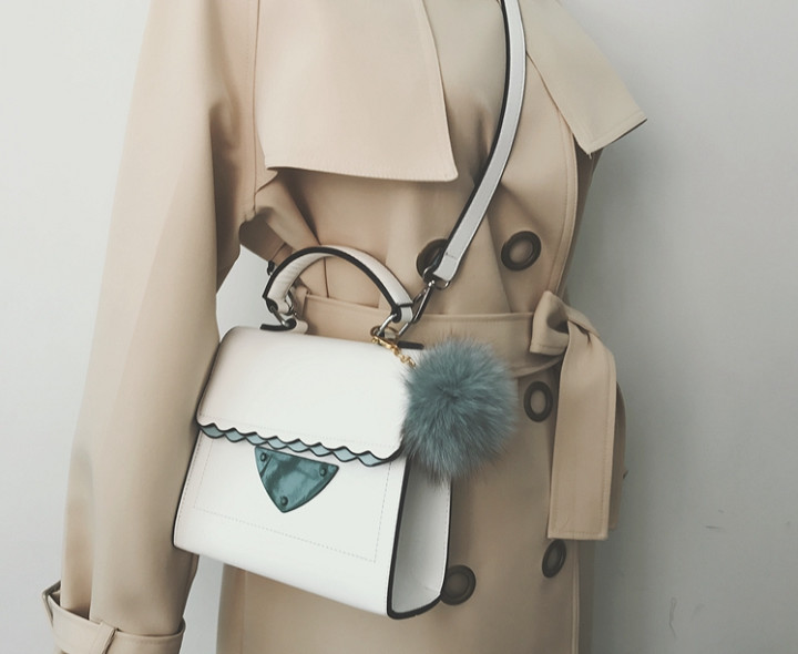 Foxper Foam Foam Keyring Bag Mink Drop Women