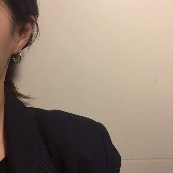 silver twist drop ring earrings 925 silver 925SILV