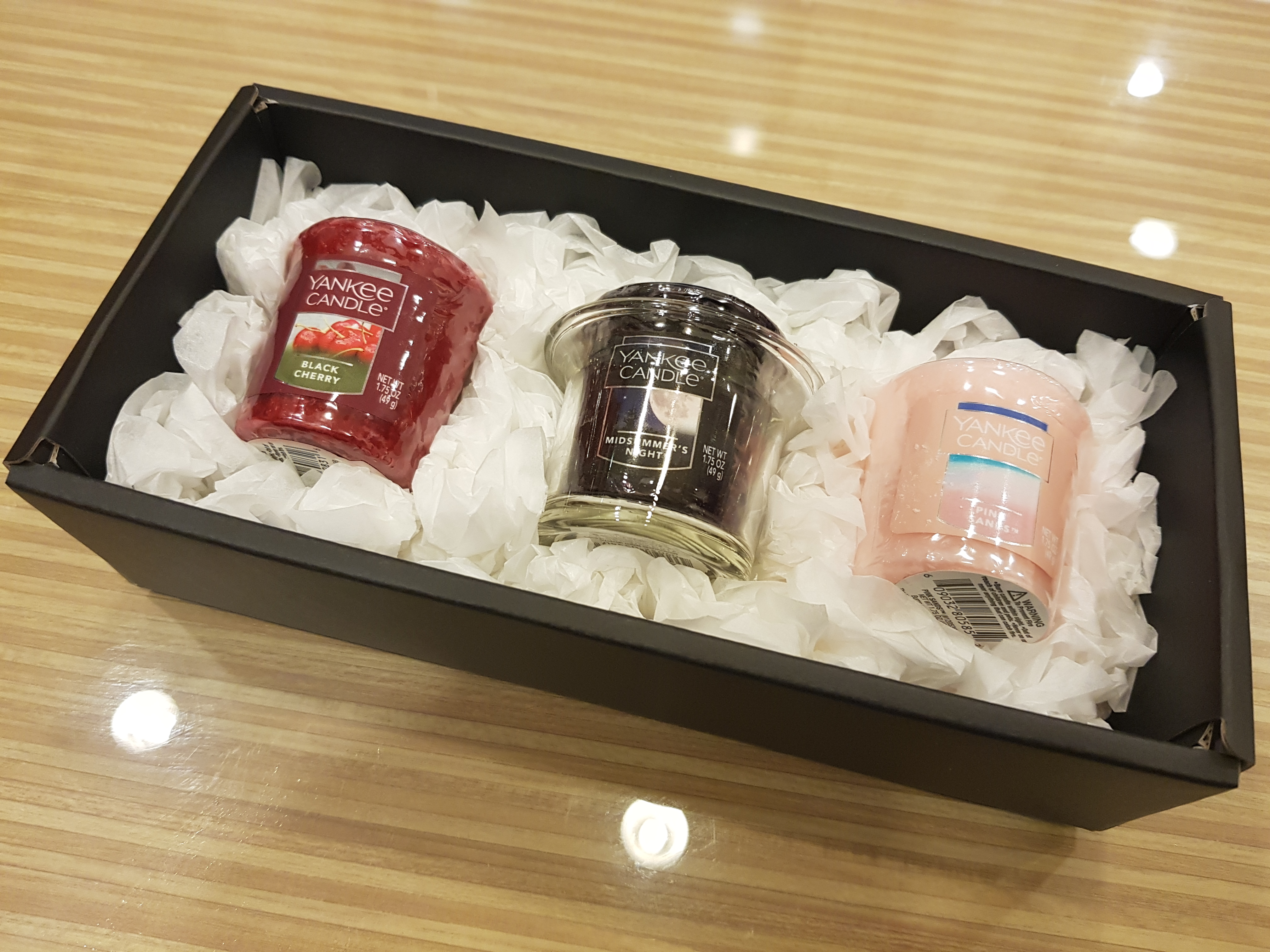 Yankee Candle Bottle 3-piece holder gift set weddi