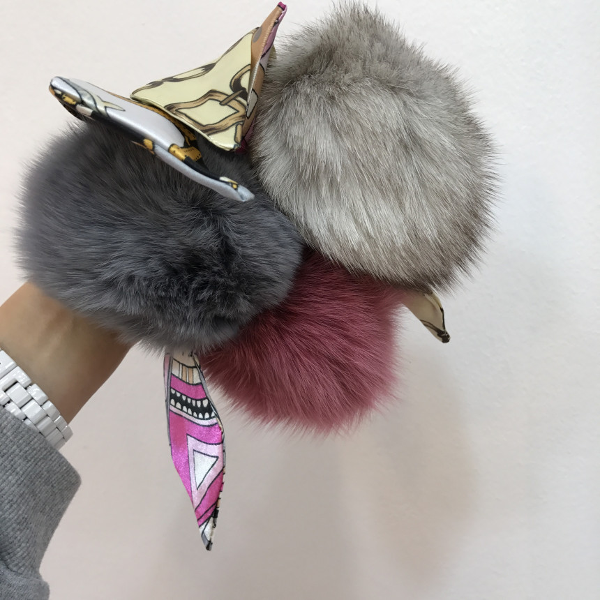 Twilight Fox Drop Foam Foam Keyring Women's Bag