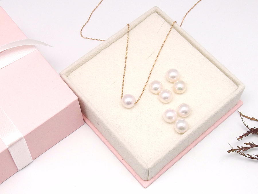 Akoya pearl 14K necklace 14k seawater gift recomme